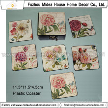 Europe Rose Design PVC Coaster